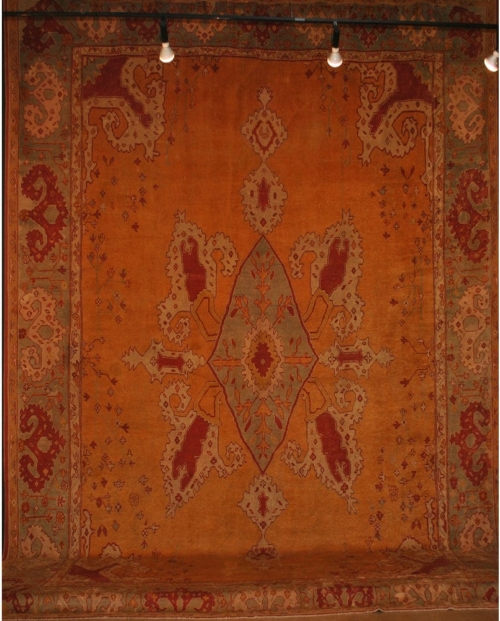 Antique Turkish Oushak 17'4X19'6