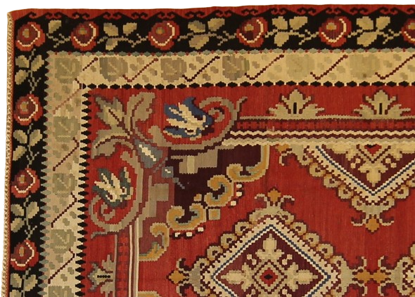 FR7063 Vintage Turkish Kilim 7'4x9'10 - Image 3