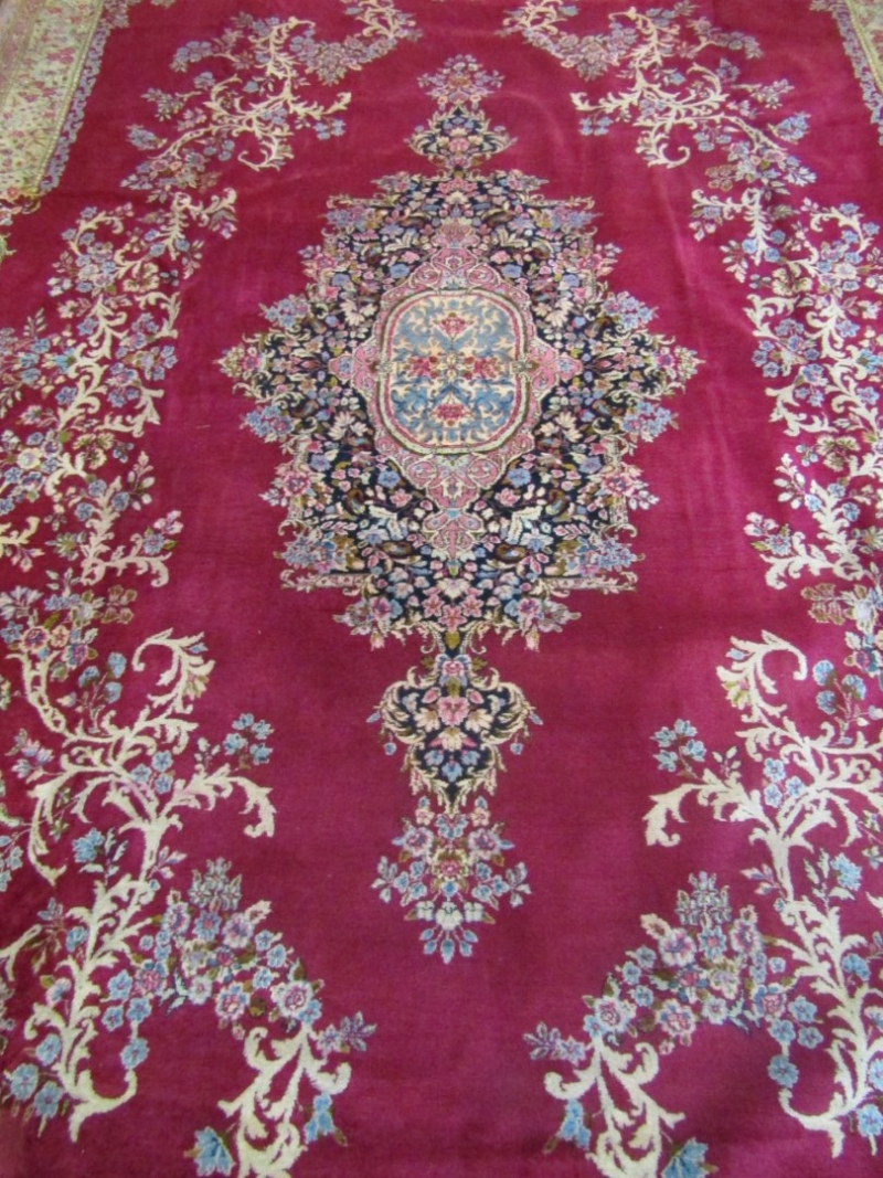 FR7139 Antique Persian Kerman 13x19'10 - Image 3