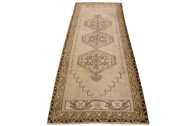 FR7377 Vintage Turkish Oushak 3'5x9'6
