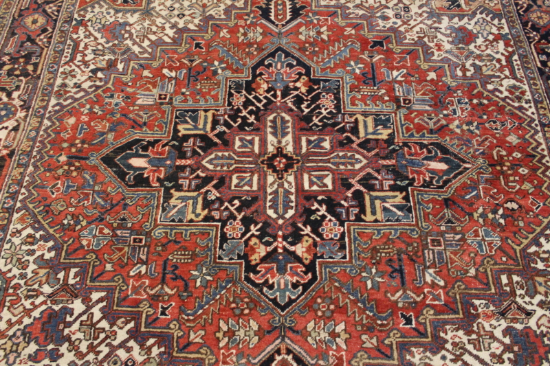 FR7492 Antique Persian Hariz 8'4x8'7 - Image 3