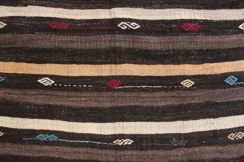 FR7502 Vintage Turkish Kilim 7'7x10 - Image 3