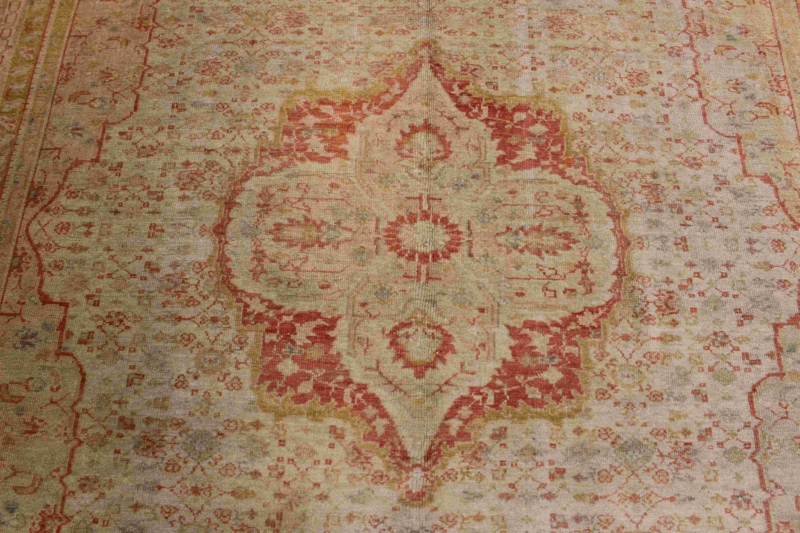 FR7533 Antique Turkish Oushak 11'5x13'2 - Image 3